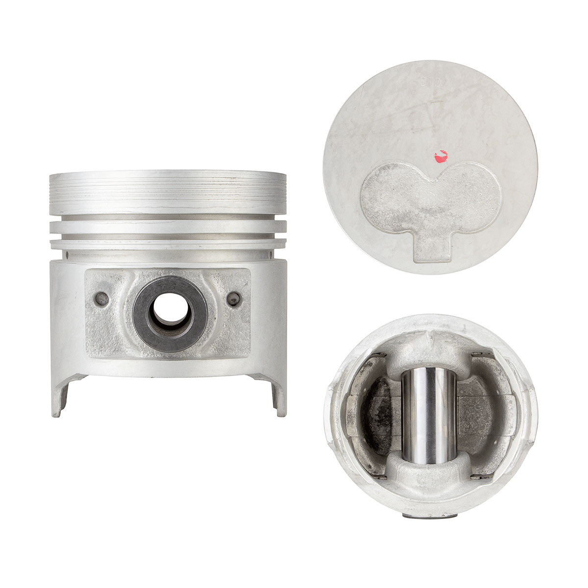 Juego De Pistones (4 Cil.) > Ranuras 2.0 X 2.0 X 4.0, Diam. 86.00 Mm/ 3.386 In, Dist. Comp. 47.30 Mm/ 1.862 In, Acabado Anodizado, Sin Seguros > 83-70