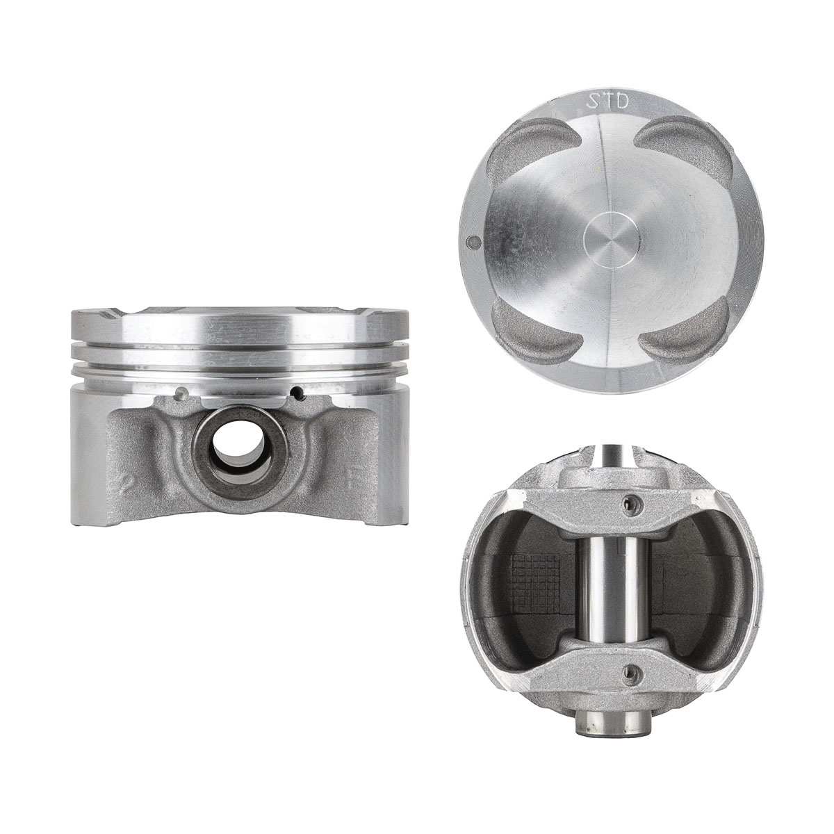 Juego De Pistones (4 Cil.) > Ranuras 1.0 X 1.2 X 2.5, Diam. 75.30 Mm/ 2.964 In, Dist. Comp. 28.10 Mm/ 1.106 In, Acabado Brillante, Sin Seguros > 83-73