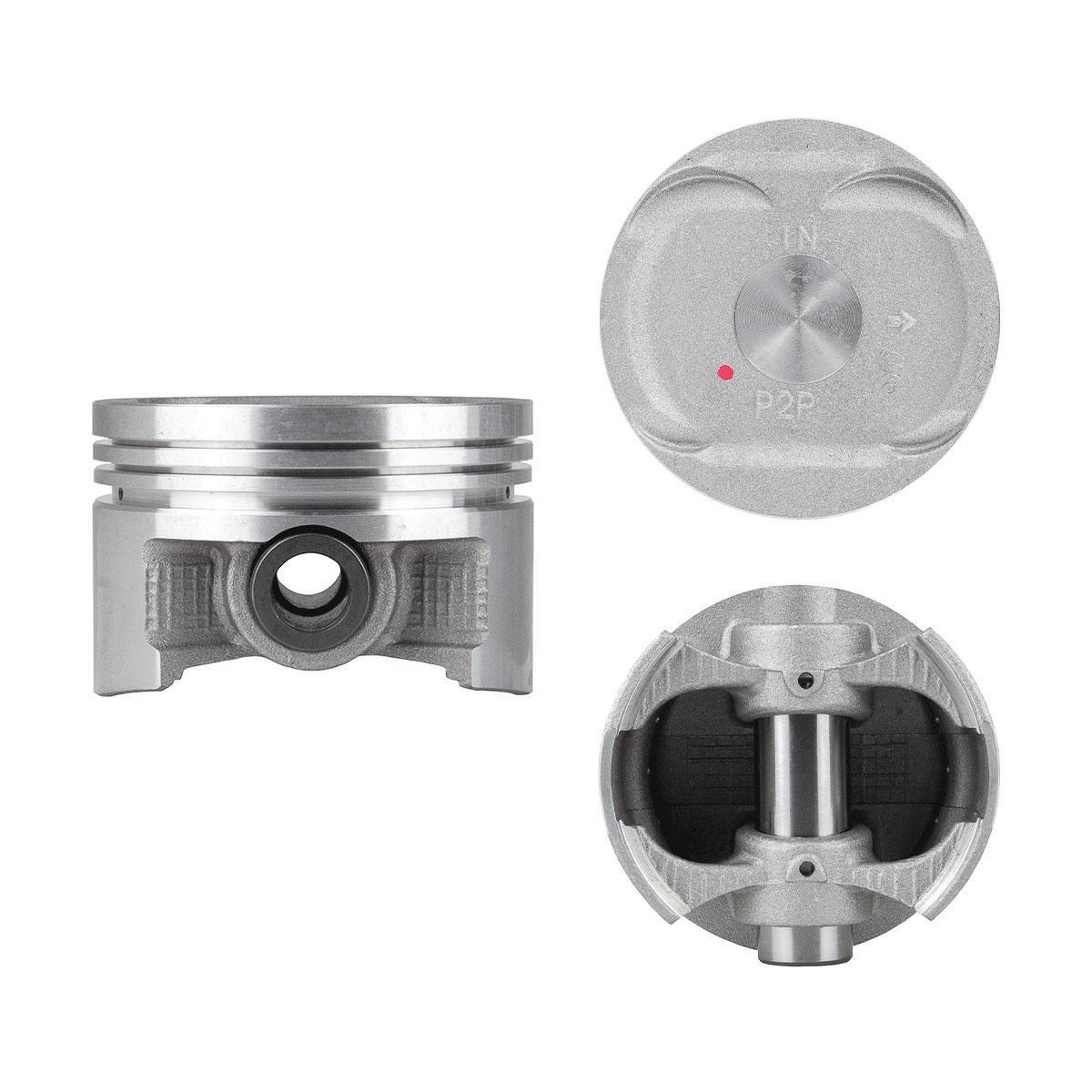 Juego De Pistones (4 Cil.) > Ranuras 1.0 X 1.2 X 2.8, Diam. 75.00 Mm/ 2.953 In, Dist. Comp. 29.20 Mm/ 1.150 In, Acabado Brillante, Sin Seguros > 83-73
