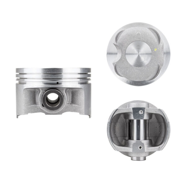 Juego De Pistones (4 Cil.) > Ranuras 1.2 X 1.2 X 3.0, Diam. 87.00 Mm/ 3.425 In, Dist. Comp. 32.50 Mm/ 1.280 In, Acabado Brillante, Cabeza Con Cazuela,