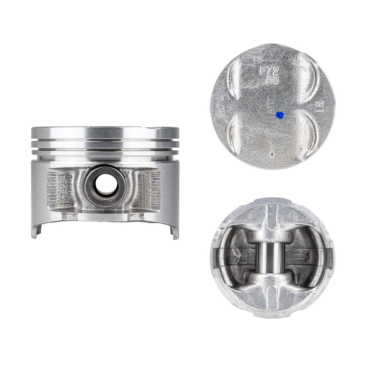 Juego De Pistones (4 Cil.) > Ranuras 1.0 X 1.2 X 2.8, Diam. 81.00 Mm/ 3.189 In, Dist. Comp. 30.50 Mm/ 1.200 In, Acabado Brillante, Sin Seguros > 83-75