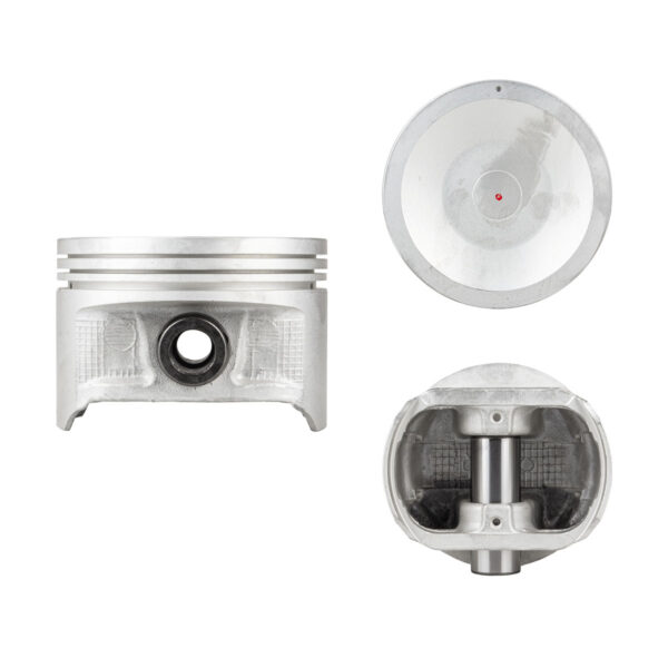 Juego De Pistones (4 Cil.) > Ranuras 1.2 X 1.2 X 2.5, Diam. 89.00 Mm/ 3.504 In, Dist. Comp. 34.00 Mm/ 1.338 In, Acabado Anodizado, Cabeza Con Cazuela,