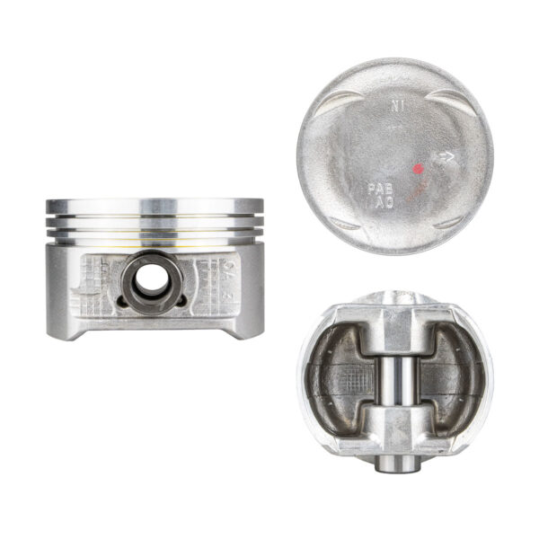 Juego De Pistones (4 Cil.) > Ranuras 1.2 X 1.2 X 2.8, Diam. 86.00 Mm/ 3.386 In, Dist. Comp. 30.00 Mm/ 1.181 In, Acabado Brillante, Con Seguros Para Mo