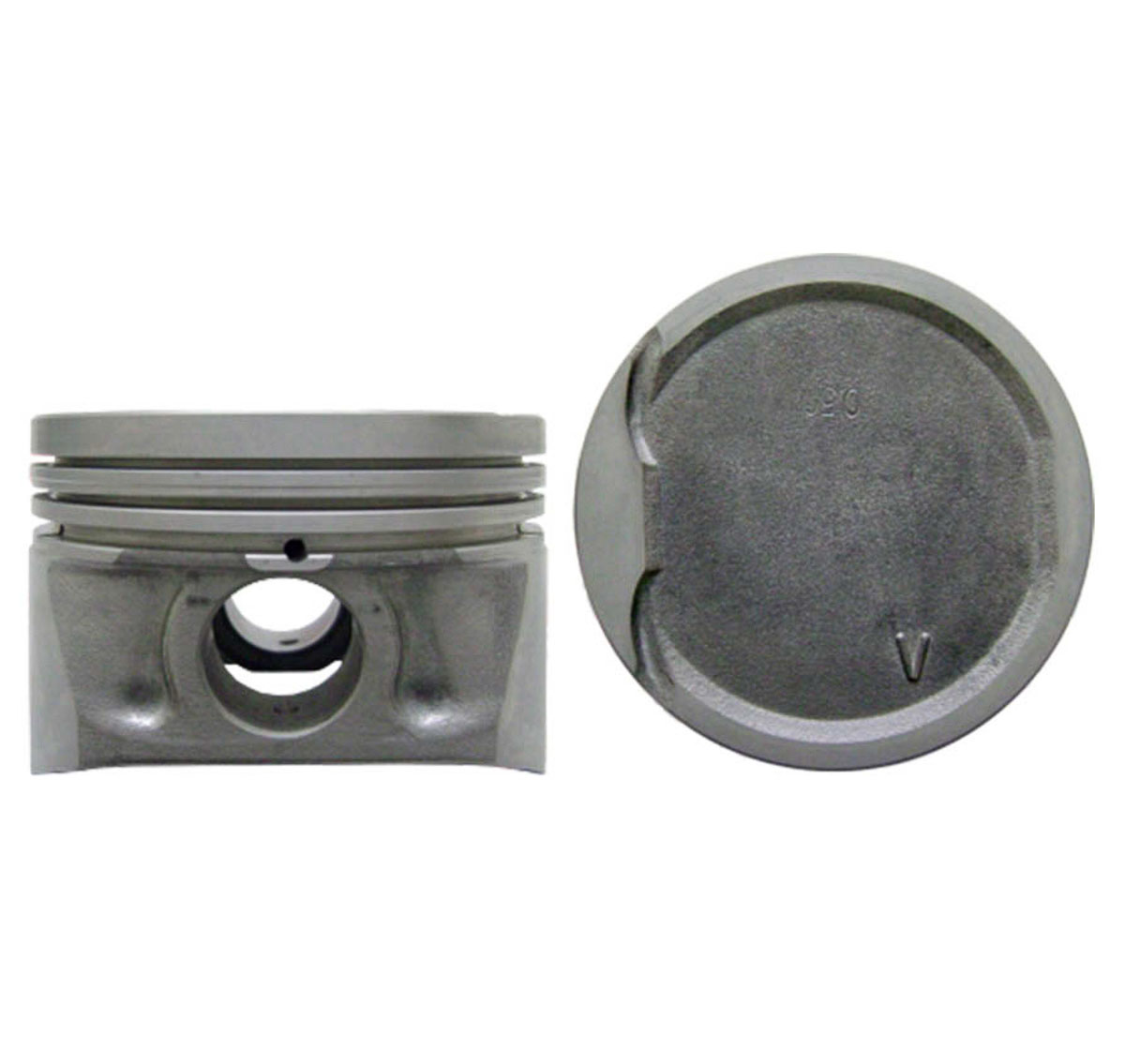 Juego De Pistones (4 Cil.) > Ranuras 1.5 X 1.5 X 2.5, Diam. 79.50 Mm/ 3.130 In, Dist. Comp. 31.70 Mm/ 1.248 In, Acabado Anodizado, Cabeza Con Cazuela,