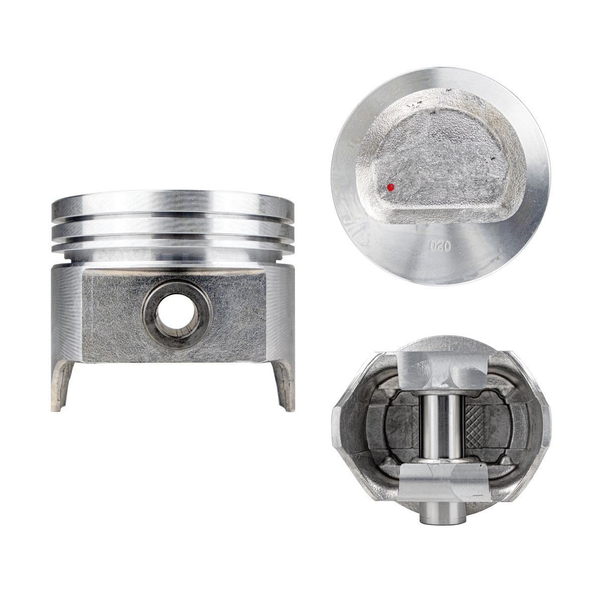Juego De Pistones (6 Cil.) > Ranuras 1.98 X 1.98 X 4.76, Diam. 101.60 Mm/ 4.000 In, Dist. Comp. 45.21 Mm/ 1.779 In, Acabado Brillante, Sin Seguros > 8