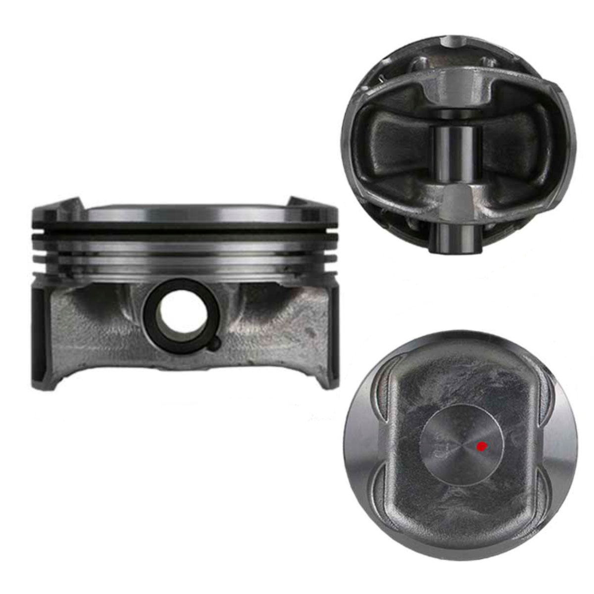 Juego De Pistones (4 Cil.) > Ranuras 1.0 X 1.0 X 2.0, Diam. 74.70 Mm/ 2.940 In, Dist. Comp. 25.50 Mm/ 1.003 In, Acabado Brillante, Con Seguros > 83-87