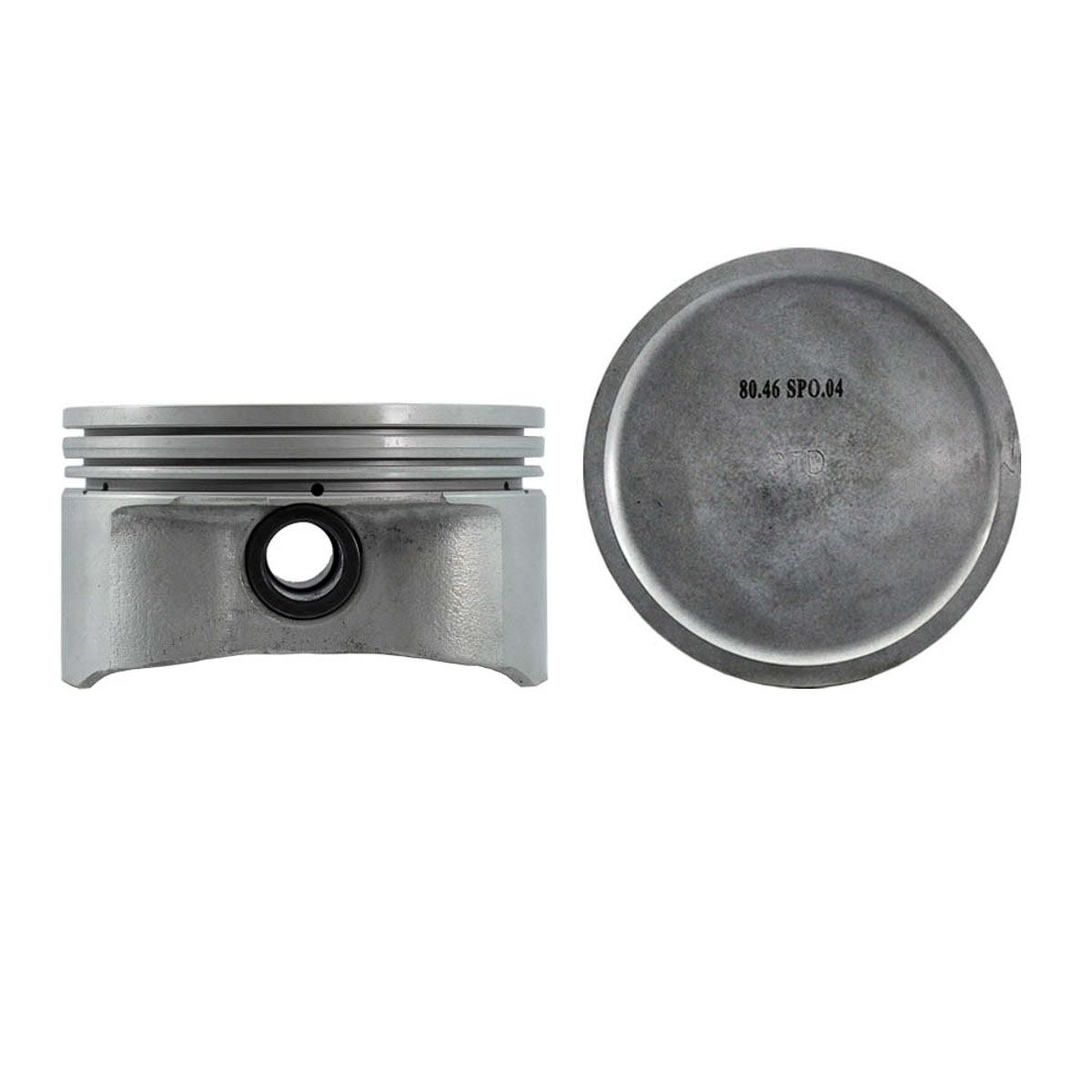 Juego De Pistones (4 Cil.) > Ranuras 1.2 X 1.2 X 2.0, Diam. 80.50 Mm/ 3.169 In, Dist. Comp. 24.10 Mm/ 0.948 In, Acabado Anodizado, Sin Seguros > 83-87