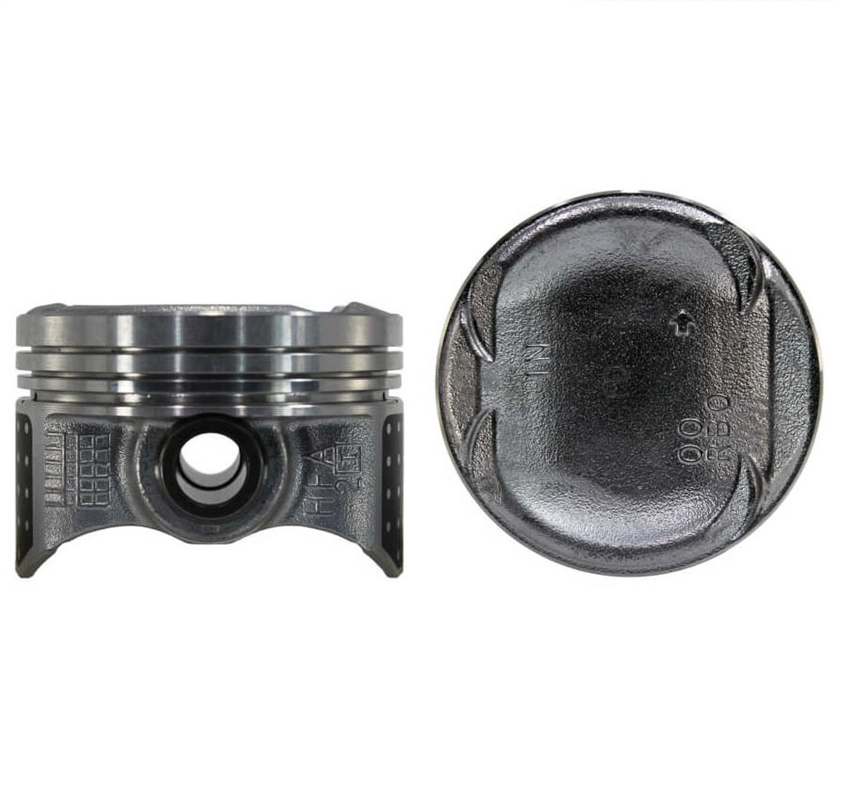Juego De Pistones (4 Cil.) > Ranuras 1.0 X 1.0 X 1.5, Diam. 73.00 Mm/ 2.874 In, Dist. Comp. 26.30 Mm/ 1.035 In, Acabado Brillante, Cabeza Con Cazuela,