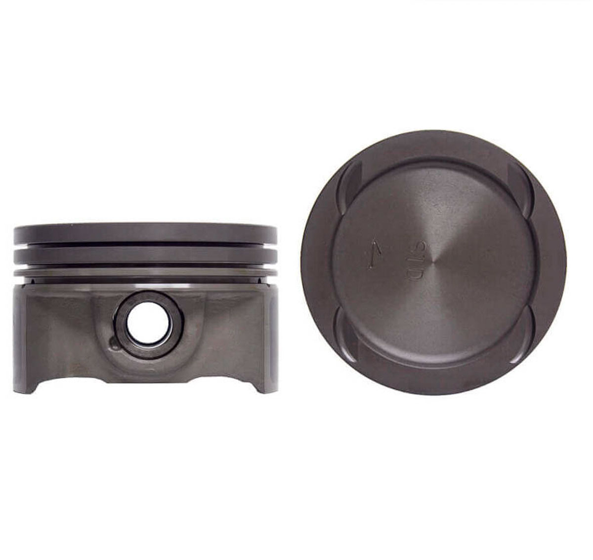 Juego De Pistones (4 Cil.) > Ranuras 1.2 X 1.2 X 2.0, Diam. 72.50 Mm/ 2.854 In, Dist. Comp. 25.24 Mm/ 0.993 In, Acabado Fosfatado, Con Seguros > 83-91