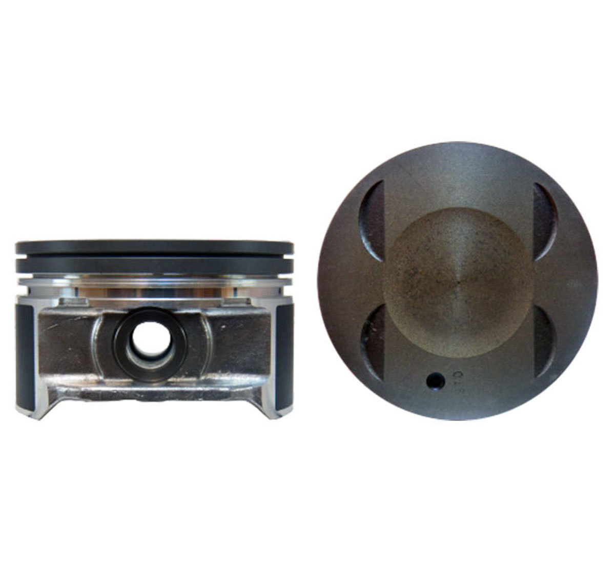 Juego De Pistones (6 Cil.) > Ranuras 1.2 X 1.2 X 3.0, Diam. 92.00 Mm/ 3.622 In, Dist. Comp. 31.20 Mm/ 1.228 In, Acabado Brillante, Cabeza Con Cazuela,
