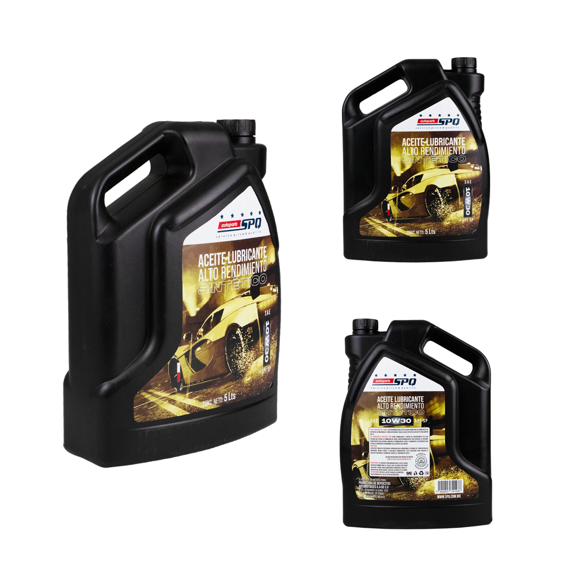 Aceite Multgrado Sintético Sae 10W30 Universal API SP 5 Lts | Spq10W30G-Sint Spq
